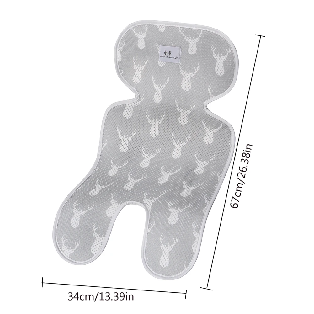 

3D Breathable Baby Stroller Mat Child Car Dining Chair Cushion Baby Umbrella Car Cushion Seat Cushion Four Seasons Universal