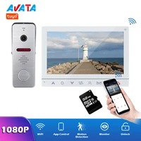 avata tuya wifi video intercom doorphone 1080p doorbell smart home doorbell camera support record app control remote unlock