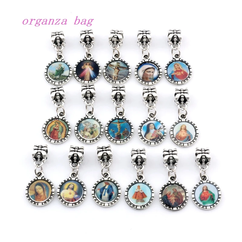 Круглые Подвески с иконами Иисуса Христа 150 шт. фурнитура для изготовления