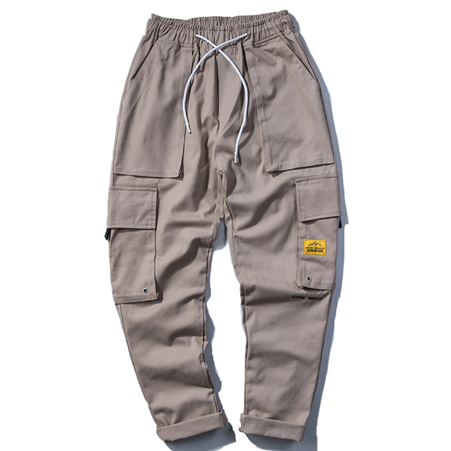 

Patchwork Big Pockets Cargo Pants Mens 2019 Autumn Harajuku Hip Hop Streetwear Casual Joggers Male Harem Trousers