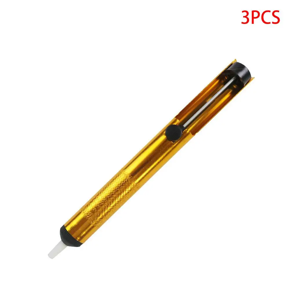 

3 PCS aluminum alloy tin suction device, golden tin suction pump, tin suction stick