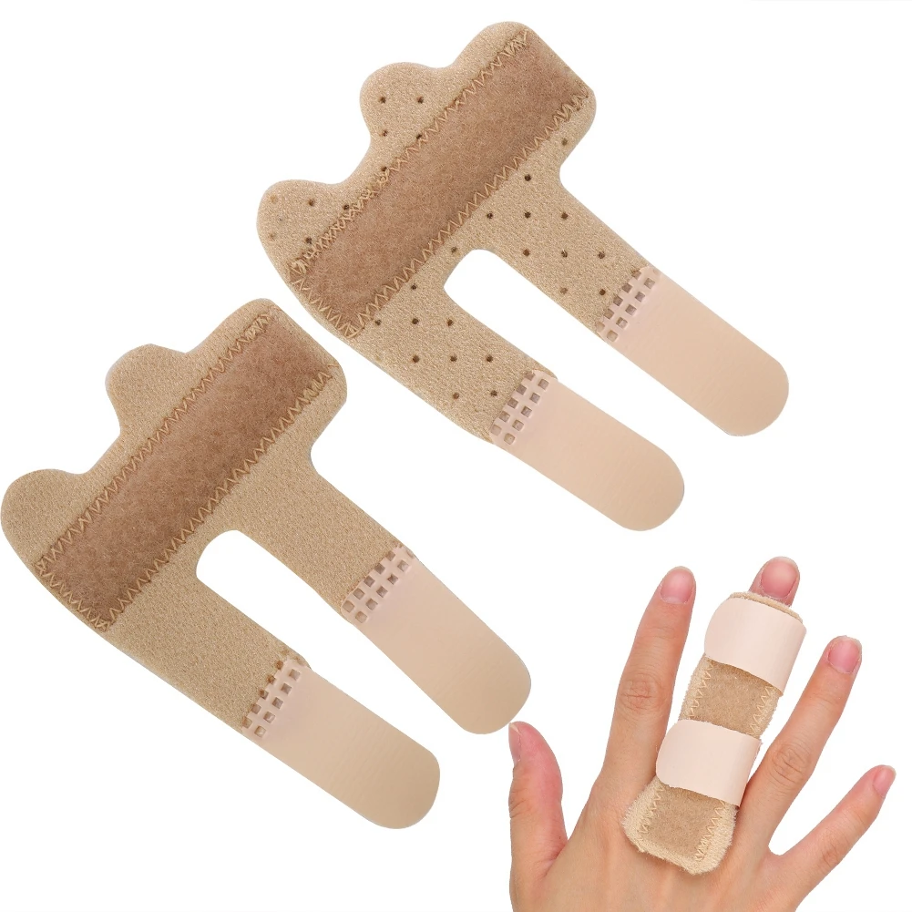 

2Pcs Hand Support Pain Relief Trigger Finger Fixation Splint Straight Support Sprains Dislocation Fracture Orthopedic Protective