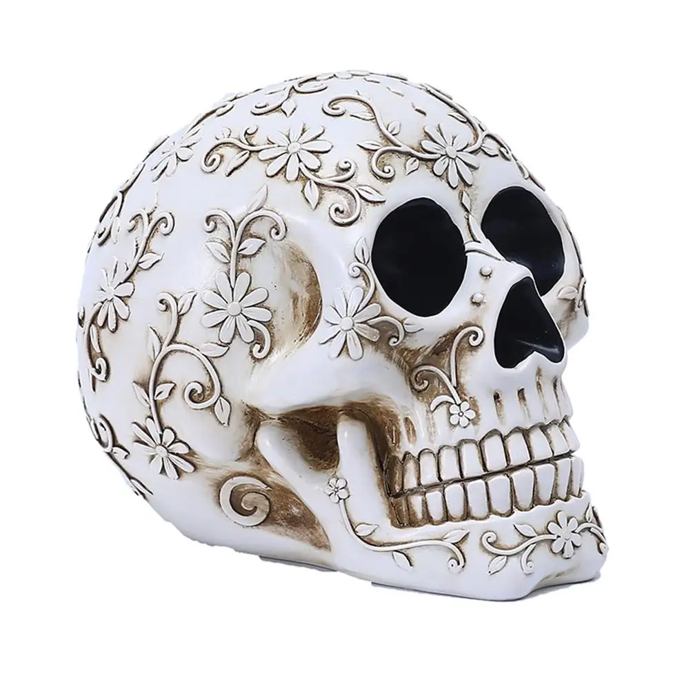 Реквизит для декора на Хэллоуин украшения с головой человека орнамент из смолы