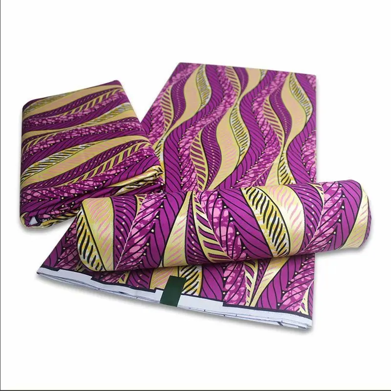 

New African wax print fabric 6Yard New2021 Ankara print fabric wholesale real veritable for wedding party dresses