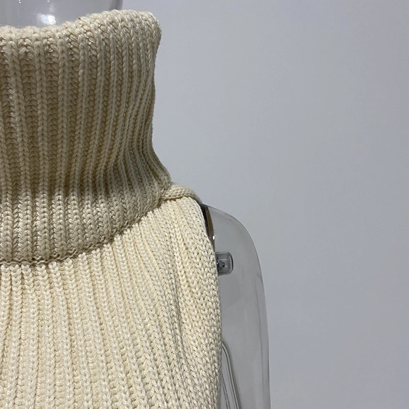 LANMREM 2022 осень и зима Новый Водолазка пуловер свитер как шарф воротник два способа