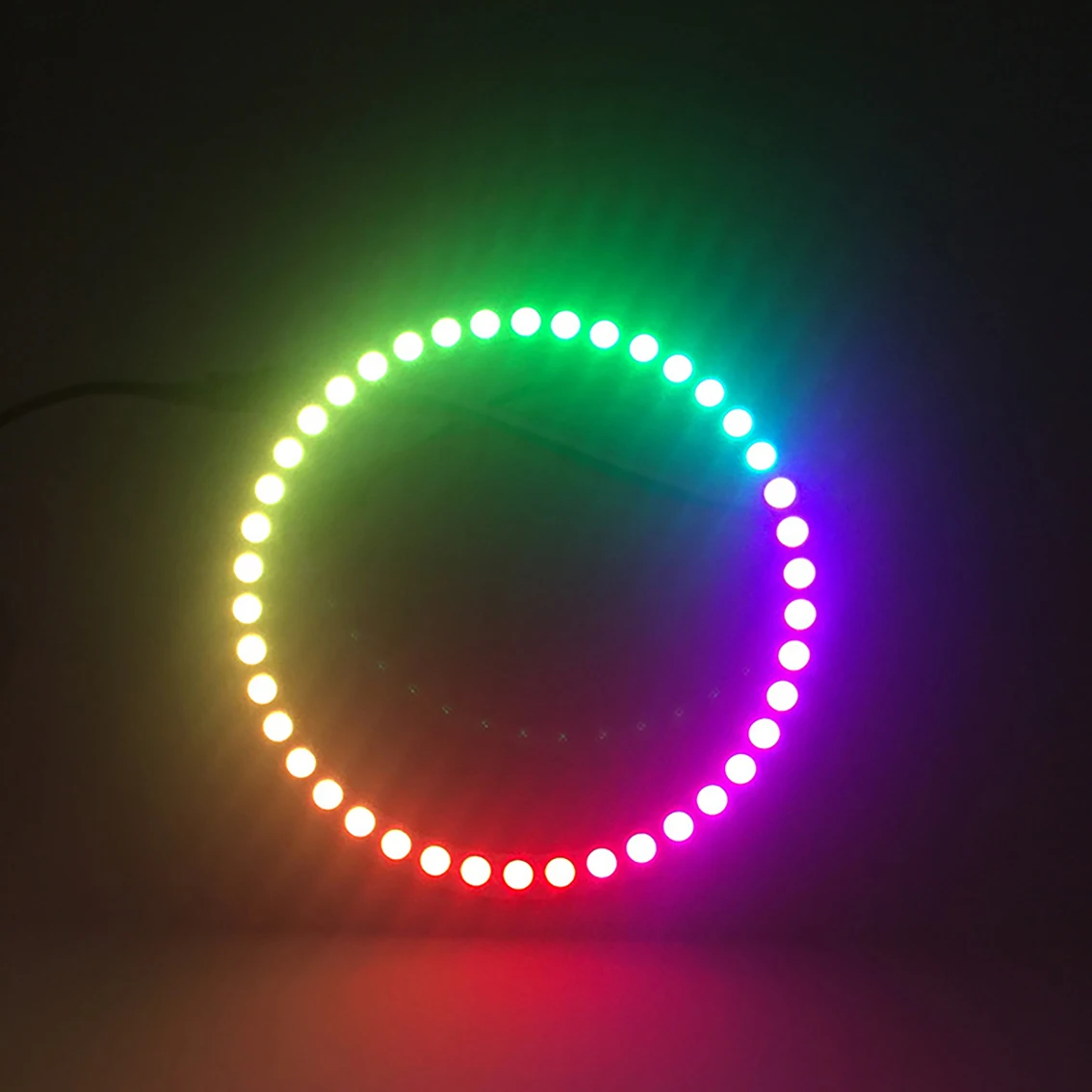

Пиксельные светодиодные кольца WS2812B 8/16/24/35/45 RGB, адресные светодиодные модули WS2812 IC, полноцветные круглые светодиодные кольца DC5V