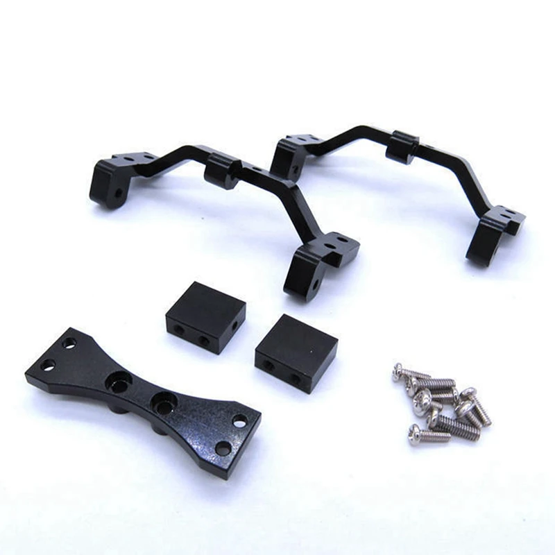 

Pull Rod Base Seat and Axle Up Servo Bracket with 4Pcs Shock Absorber Damper, for WPL C14 C24 MN D90 D91 D99S RC Car