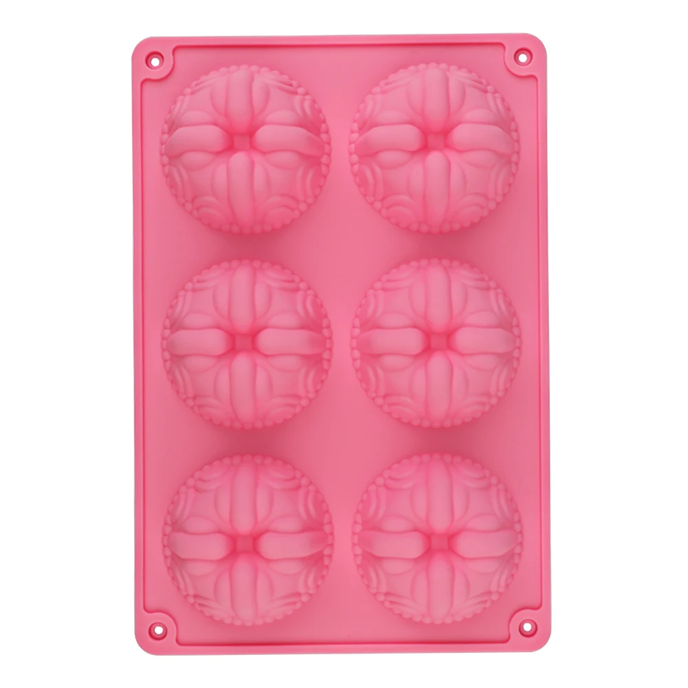 

Silicone Cake Molds 6 Cavity Flower Shape Chocolate Baking Molds Decorating Ice Cube Trays for Homemade Cake decoration