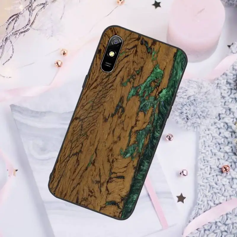 

Wood Resin art original pattern Phone Case For Xiaomi Redmi note 7 8 9 pro 8T 9A 9S Mi Note 10 Lite pro