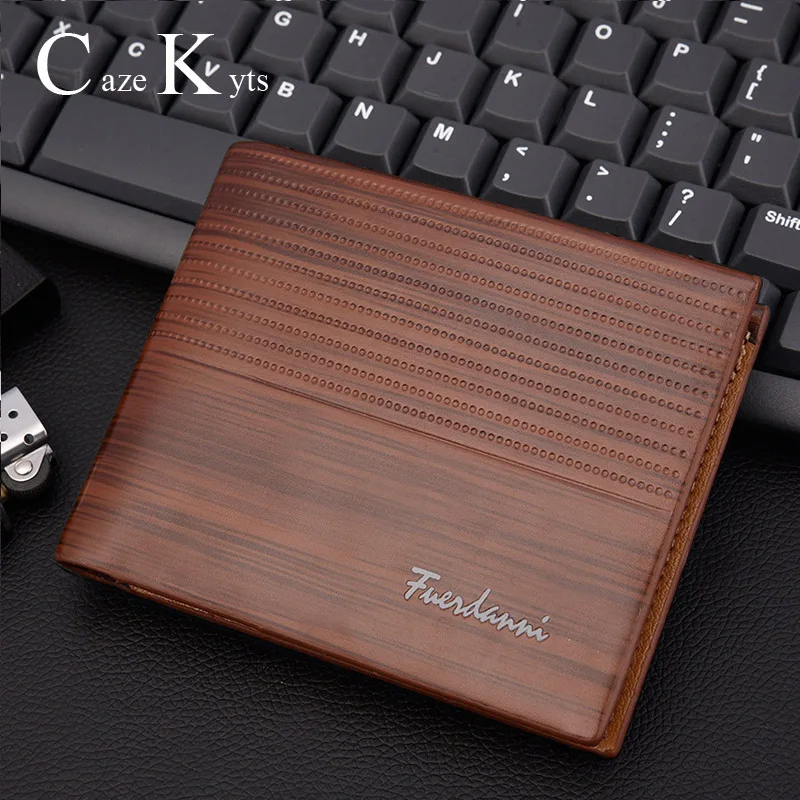 Большой Вместительный бумажник новый мужской короткий кошелек европейский и