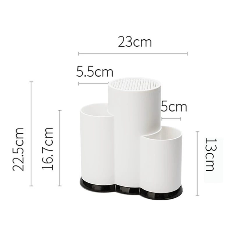 

Kitchen Cutter Holder Knife Storage Rack with a Drain Hole Kitchen Supplies D1