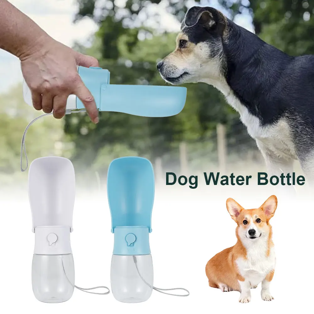 

280 ML Foldable Dog Water Bottle Dispenser Drinking Feeder Travel Pet Cup Outdoor Portable Puppy Cat Travel Water Bottle