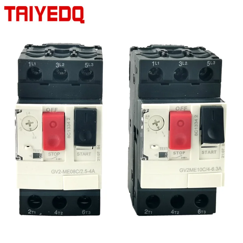 Interruptor de Proteção do Motor Interruptor do Motor Botão de Pressão 3p tipo Magnético Térmico Mpcb Interruptor Gv2-me
