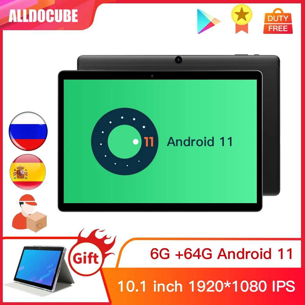 Ветвью ALLDOCUBE и iPlay20S 2021 новый 10 1 дюймов Android 11 6 ГБ Оперативная память 64 Гб