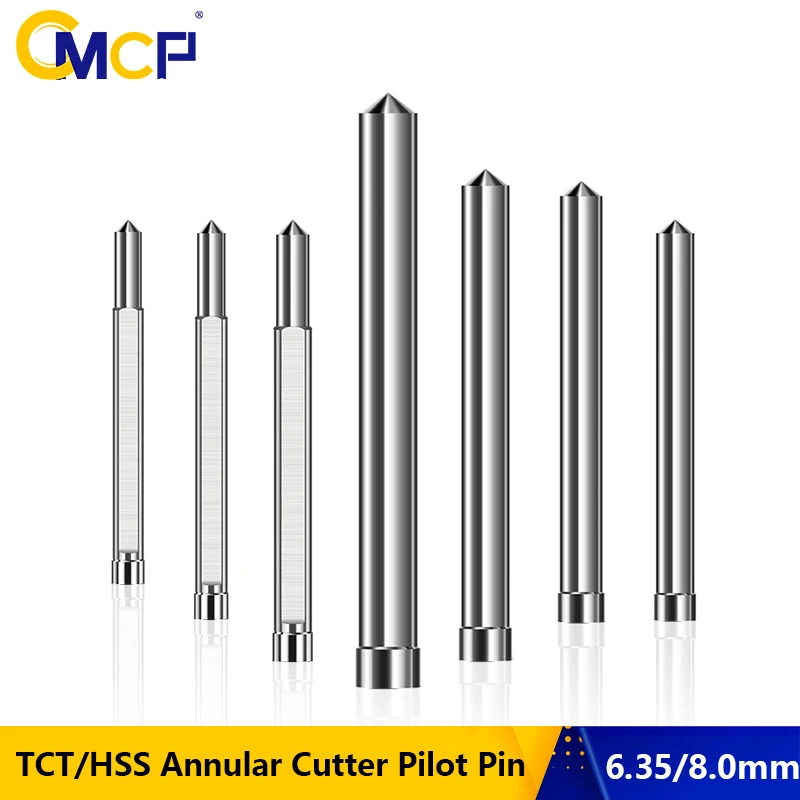CMCP TCT/HSS кольцевой резак пилотный штифт 6 35 мм 8 хвостовик 77/90/102/127/160 Длинный