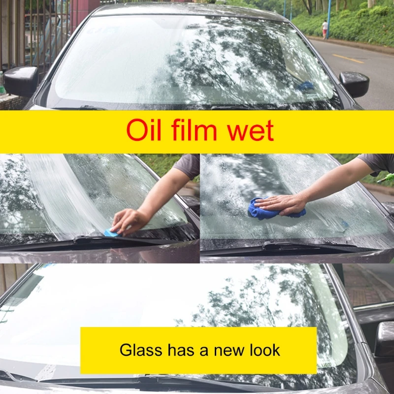 

45g Auto Car Glass Polishing Degreaser Cleaner Oil Film Clean Polish Paste for Bathroom Window Glass Windshield Windscreen