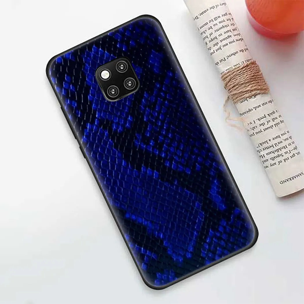 Soft silicone Cover for Huawei Honor 8 9 10 Lite 9X 20 Pro 7X 8A 8X 8C 20S Note Black Phone Case snake skin art | Мобильные телефоны