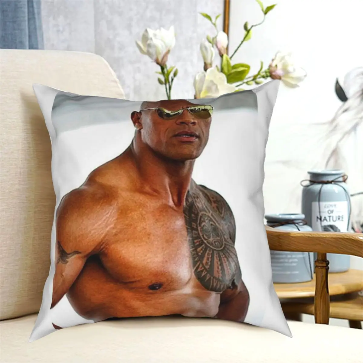 

Dwayne наволочка Johnson полиэстер креативный декор для фотографий 45*45 см