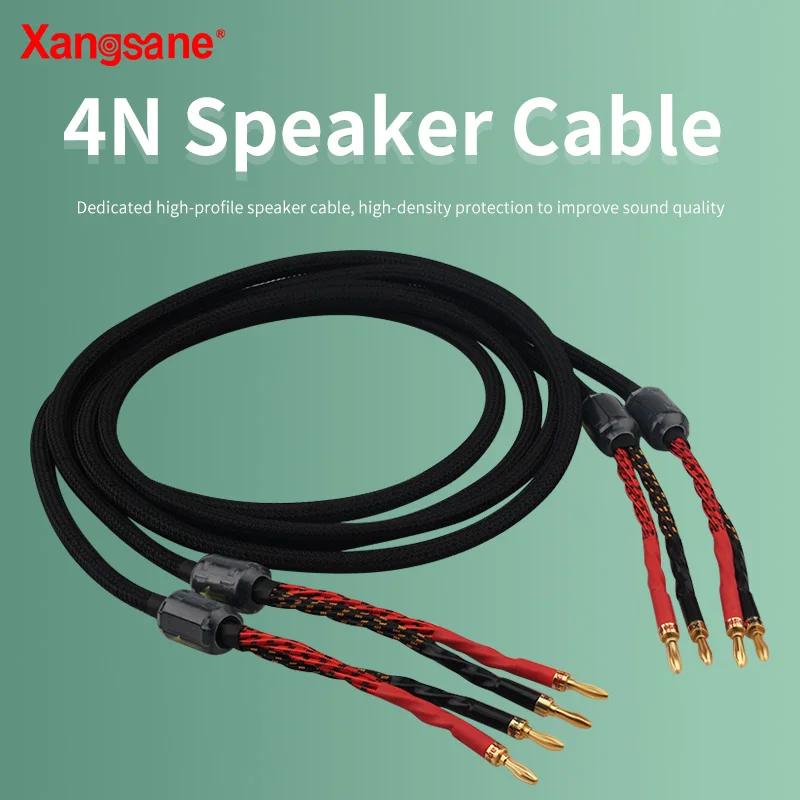 

XangsanXS-XD02 1 м Высокоточный 4N бескислородный медный HiFi кабель для динамика усилитель мощности кабель декодер обновленная версия