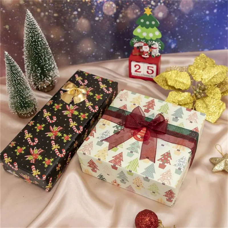 3 шт. новинка 6 различных рождественских украшений Подарочная коробка оберточная