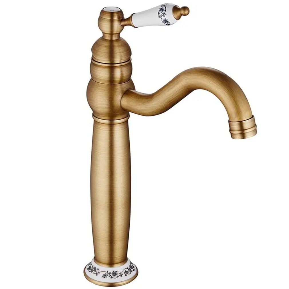 

Hot High Quality European Retro Classic Bathroom Porcelain Faucet Bathroom Accessories Wash Basin Faucet Fine Workmanship New