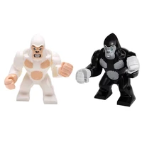 moc locking animals blocks model gorilla figures building bricks toys for children assemble moc toys educational kids gifts