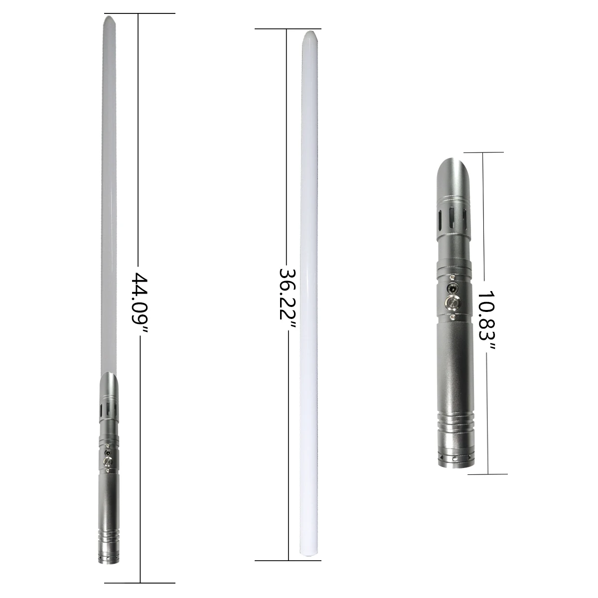 LGT-sable de luz con empu&ntilde;adura de Metal, fuentes de sonido con 9 sable de luz, oscilaci&oacute;n suave y sensible, infinita, cambia de Color-4