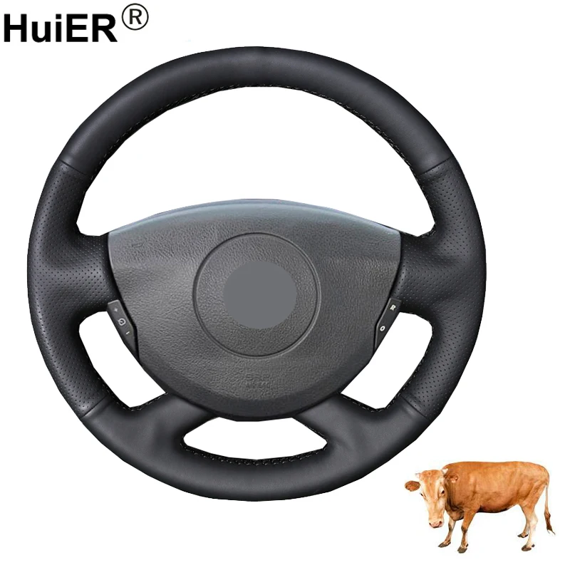 

Кожа для ручного шитья для Renault Laguna 2 Чехол рулевого колеса автомобиля-2001 Trafic 2 Grand Espace Vel Satis Nissan Primastar, 2007