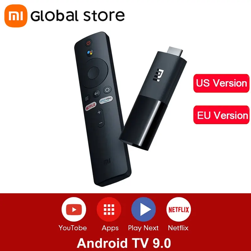 Xiaomi Mi TV Stick Android 9 0 четырехъядерный процессор Dolby DTS HD Двойное декодирование 1 ГБ ОЗУ