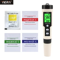 yieryi yy 400 hydrogen ion concentration tester with ph%ef%bc%86orp calibration powder 4 in 1 phorph2%ef%bc%86tem aquarium swimming pool meter