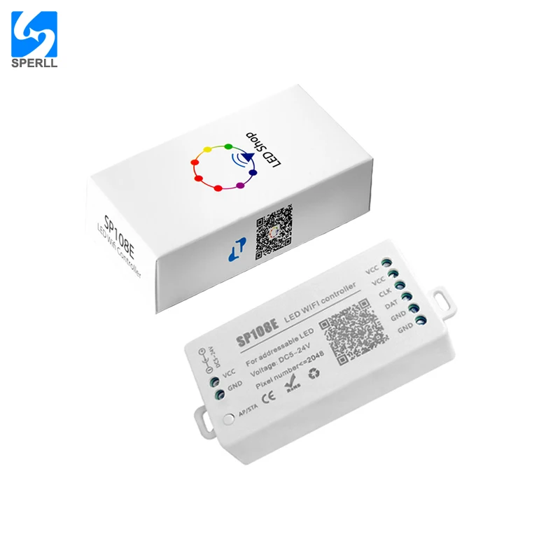 Светодиодный светильник SP108E с пультом дистанционного управления RGB Wi Fi для WS2812B