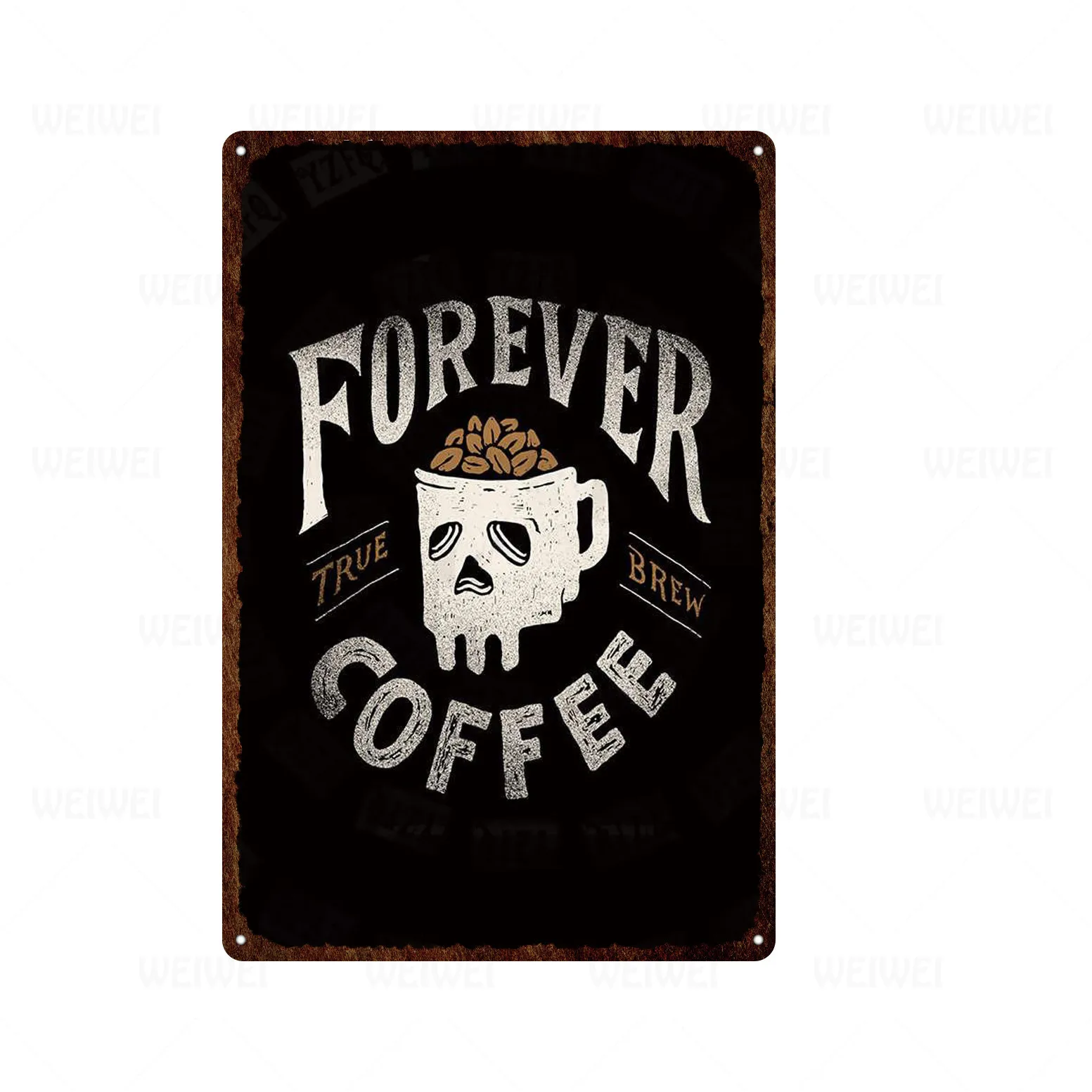 

Tin Metal Tin Retro Sign Painting Metal Coffee Chocolate Kitchen Household Art Retro Craft Cinema Decorative Painting