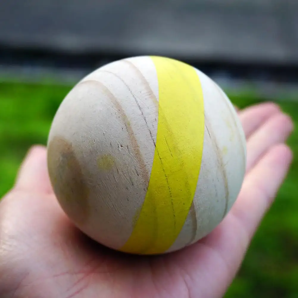 

6PCS Wooden Puzzle Ball Casual Fun Outdoor Recreational Sports Wooden Grass Ball French Petanque Outdoor Fun Games