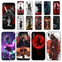 yndfcnb japan samurai ninja phone case for huawei honor 8 x 9 10 20 v 30 pro 10 20 lite 7a 9lite case