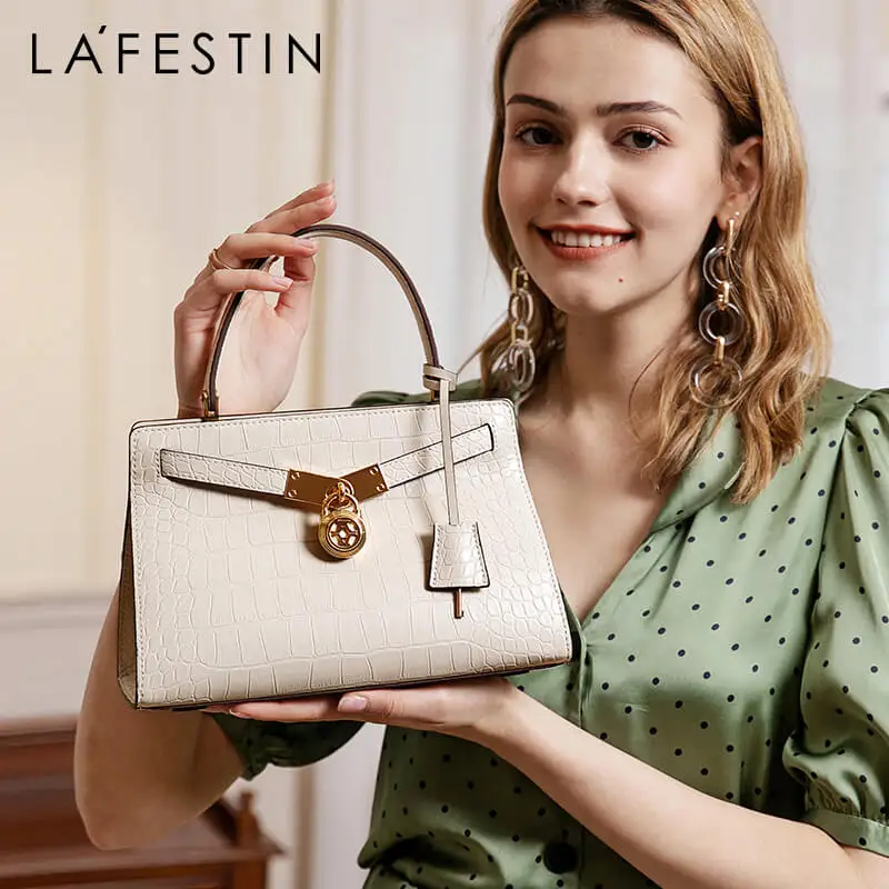 LA FESTIN 2020 новая женская сумка модная через плечо винтажная кожаная с текстурой