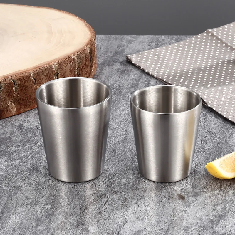 

Stainless Steel Beer Mug Double Insulation Reusable Coffee Bubble Tea Cup Travel Camping Drinking Glasses Kitchen Bar Utensils