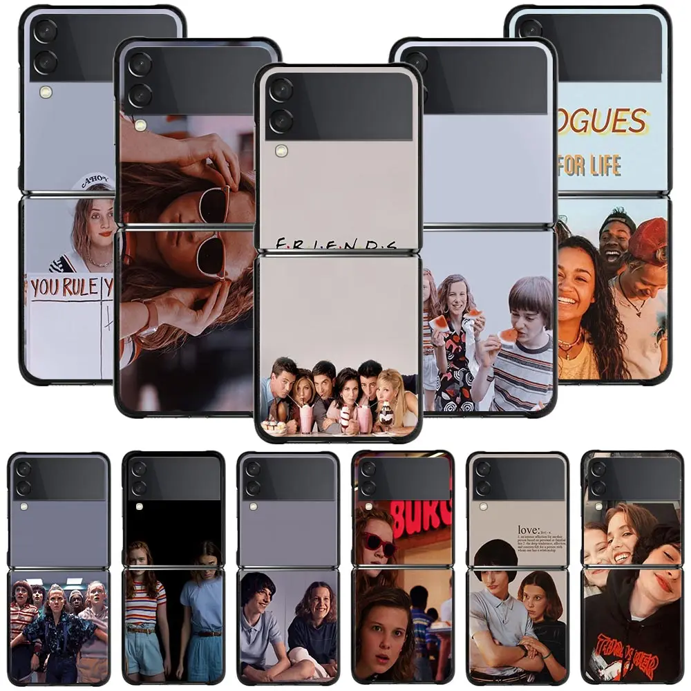 

Phone Cases For Samsung Galaxy Z Flip3 5G z flip Z Flip 3 5G Black Case Hard Cover PC Fundas Pogue Life Outer Banks