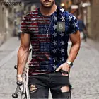 Футболка мужская Спортивная с 3D-принтом, футболка с коротким рукавом для фитнеса, модная уличная одежда большого размера с национальным флагом