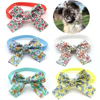 50100 pcs dogs accessoires spring flower dogs puppy cat bow ties necktie collar for dogs grooming accessories pet supplies bows