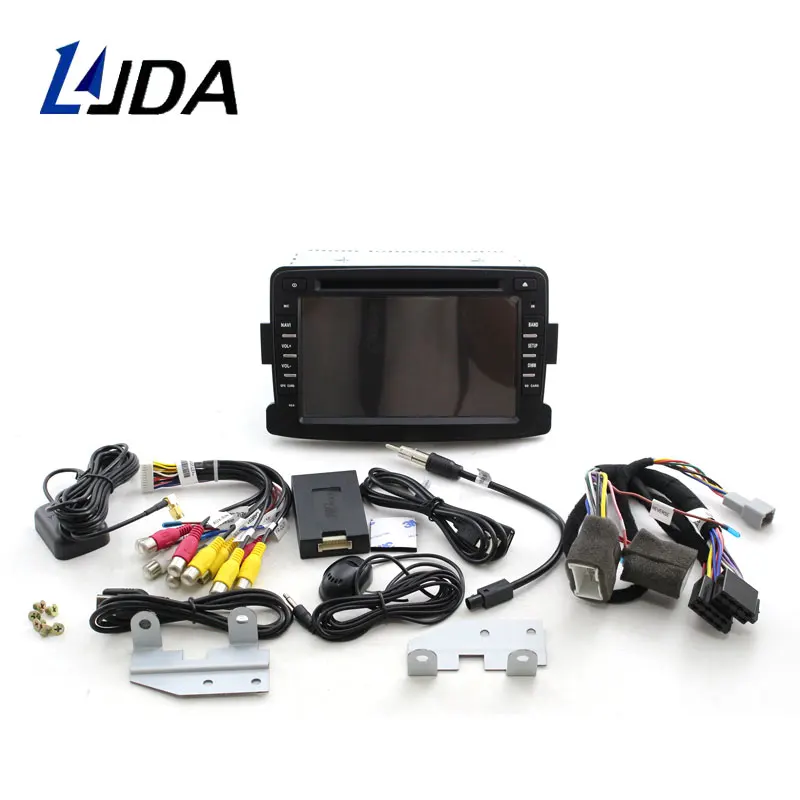 

LJDA 1 DIN Android 10 Car DVD GPS Radio For Dacia/Sandero/Duster/Captur/Lada/Xray 2/Logan 4G+64G WIFI Multimedia Stereo DSP IPS