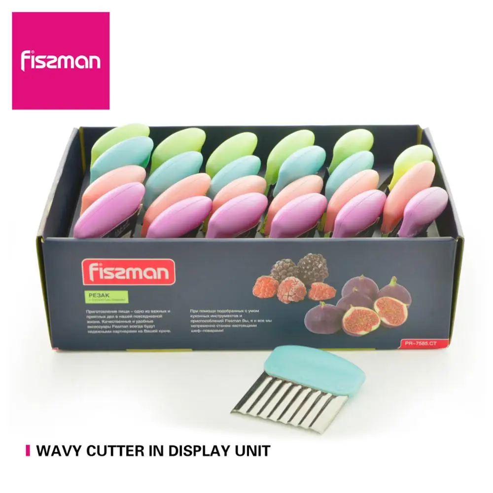 Фисман французский жарки волнообразный резак нержавеющая сталь картофельное