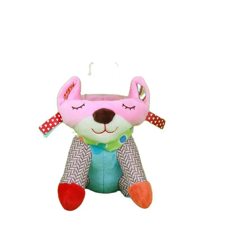 Baby Milk Bottle Cover Plush Soft Toy with Sound Paper Cartoon Animal Lovely Shape Creative Tool Cooler | Мать и ребенок