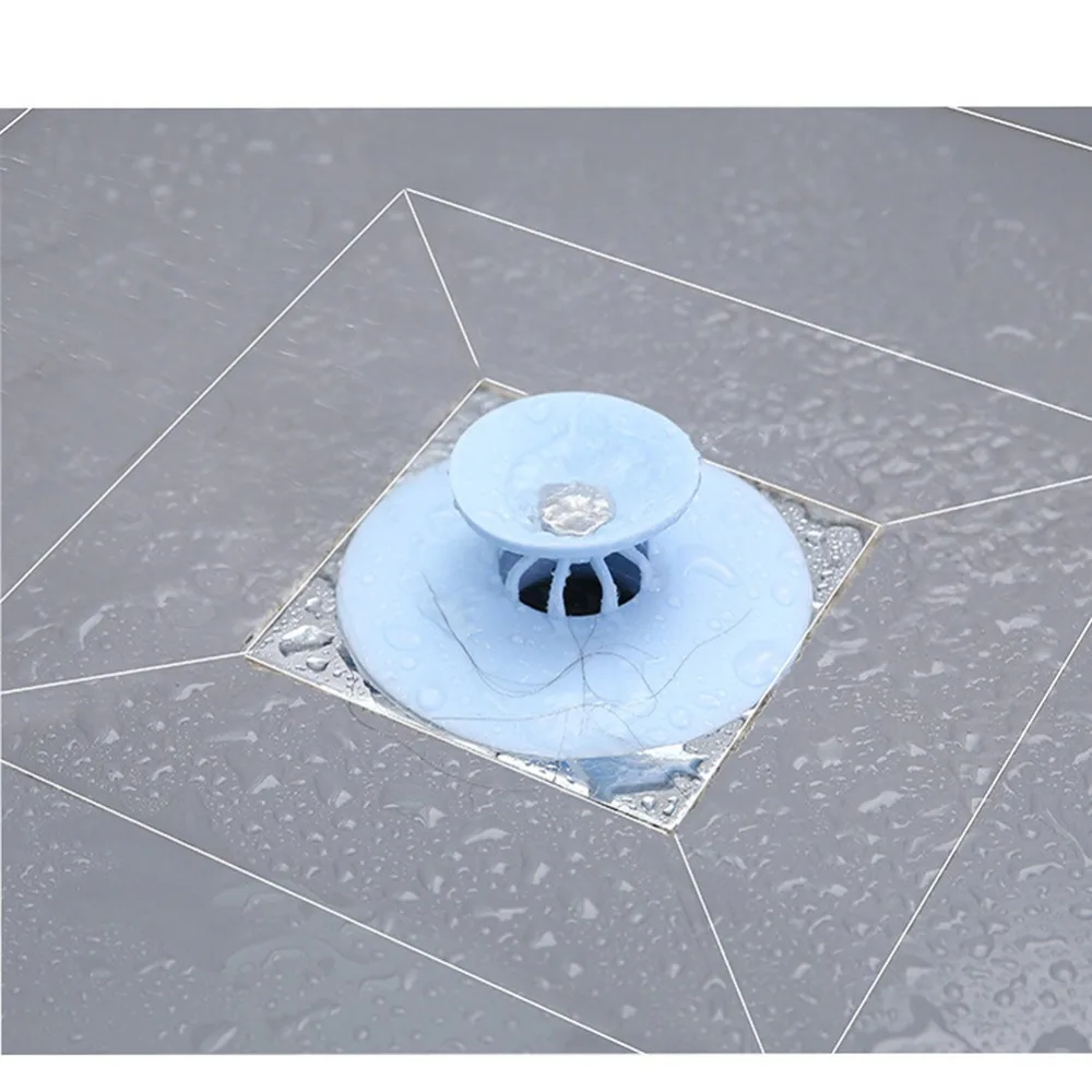 1 шт. силиконовая трапная пробка для волос ванной комнаты кухонного бассейна