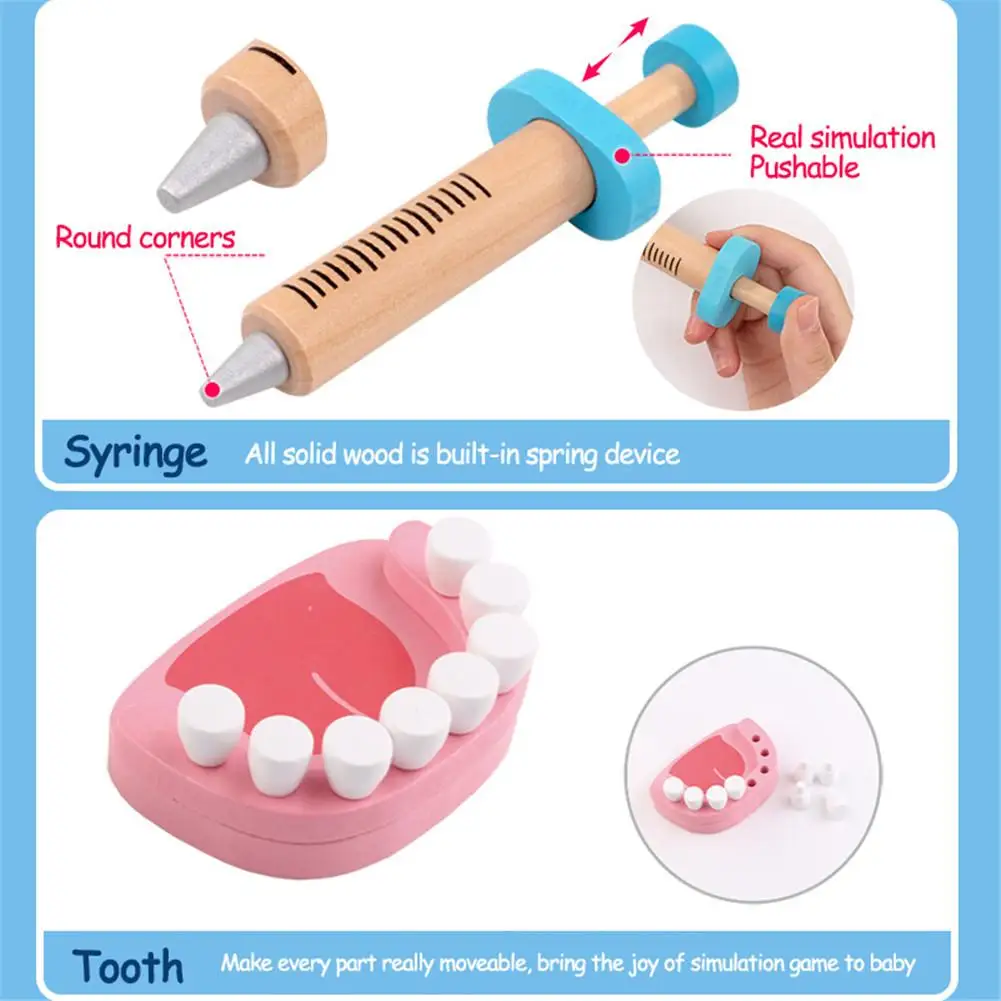 

Kids Doctor Kit With Electronic Stethoscope Doctor Role-play Pretend Play Toys For Boys And Girls 22PCS