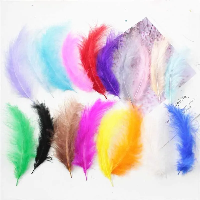 Natural Feathers 10-15cm 4-6 Inches Turkey Plume Feather DIY