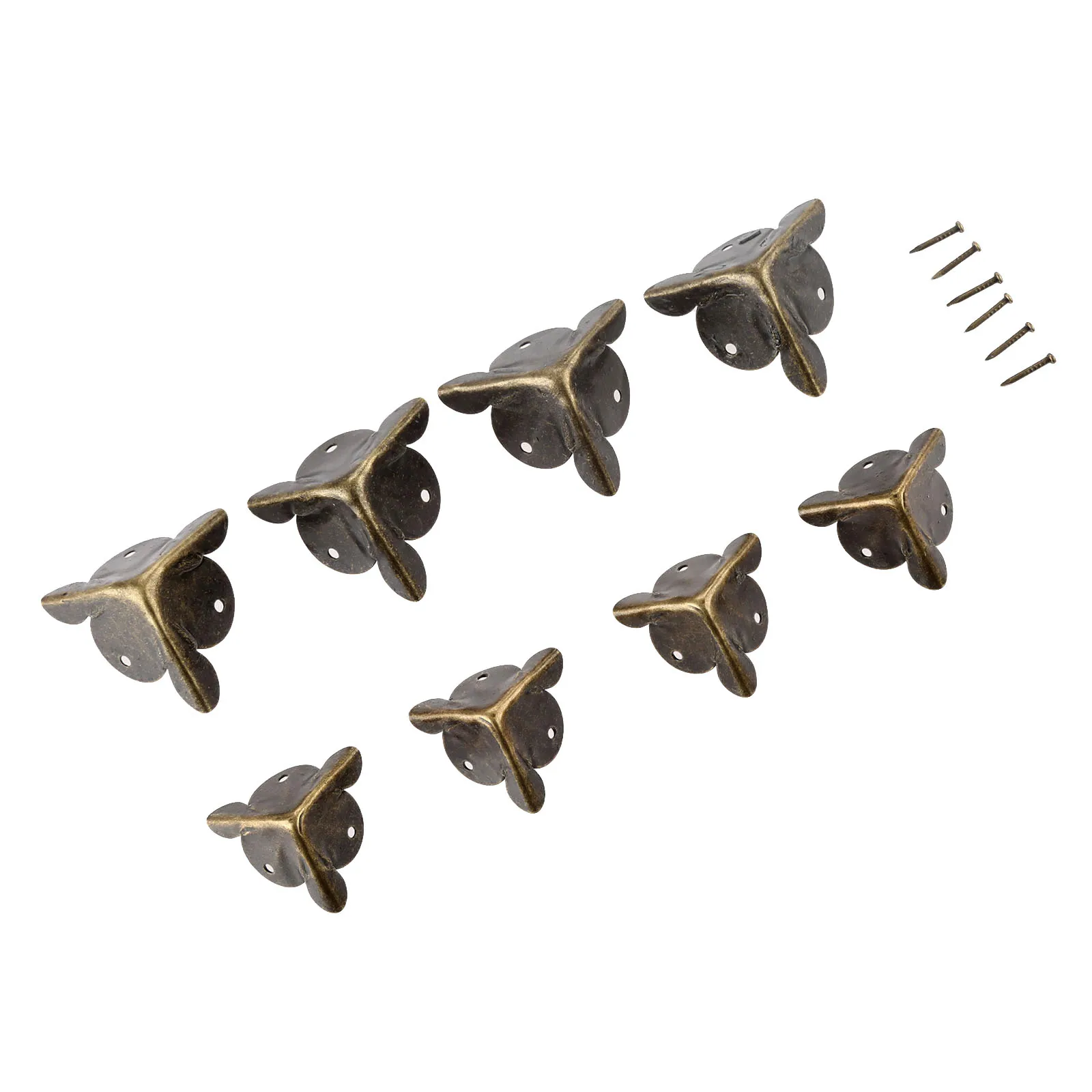 4 шт. Подарочная коробка ювелирных изделий Деревянный ящик декоративные средства