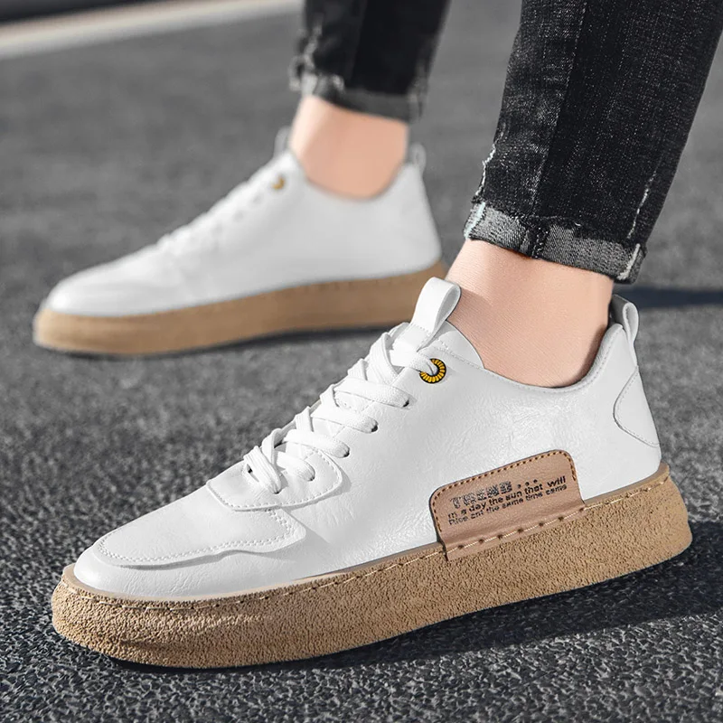 

Men's Casual Shoes Outdoor Walking Fashion All-Match Oxford Shoes Comfortable Breathable Trend Sneakers Little White Shoes