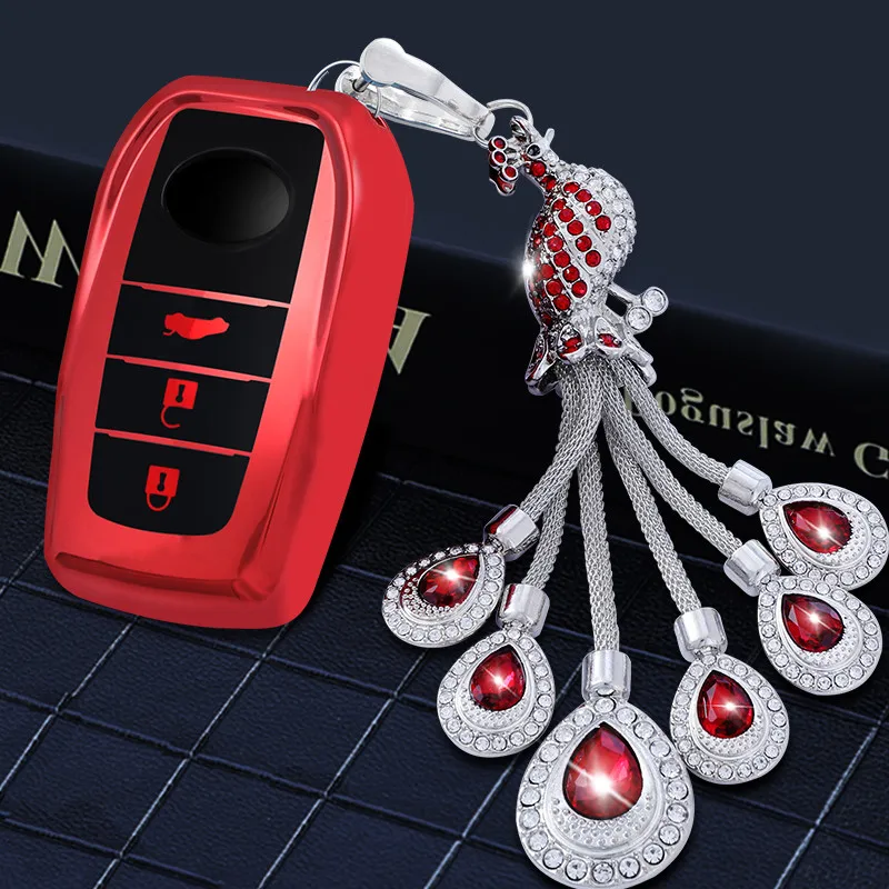 Модный новый мягкий ТПУ чехол с полным покрытием для автомобильного ключа