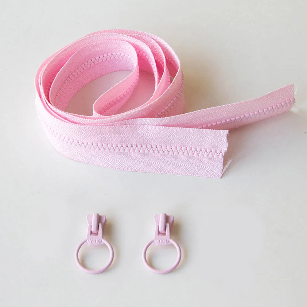 C 1 meter YKK 3# Resin Zipper Coil Zippers For Sewing Long Zipper DIY Bag zipppers Patchwork Accessories Ring - Цвет: C