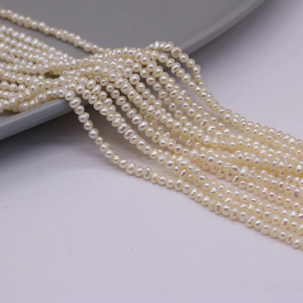 

New Natural Freshwater Pearl Beaded Potato-shaped Tiny Pearls Loose Beads for Jewelry Making DIY Necklace Bracelet Accessories